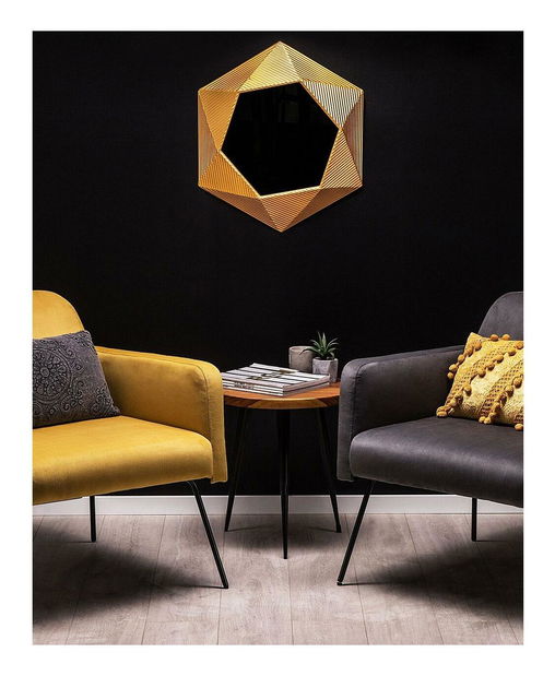 Nástenné zrkadlo Buenaventura (zlatá)