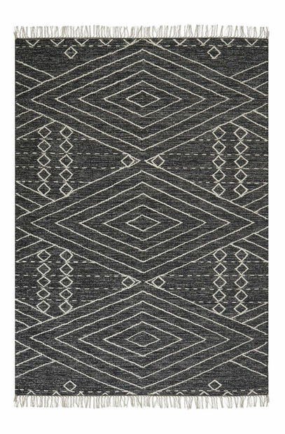 Covor 140 x 200 cm Khenif (negru)