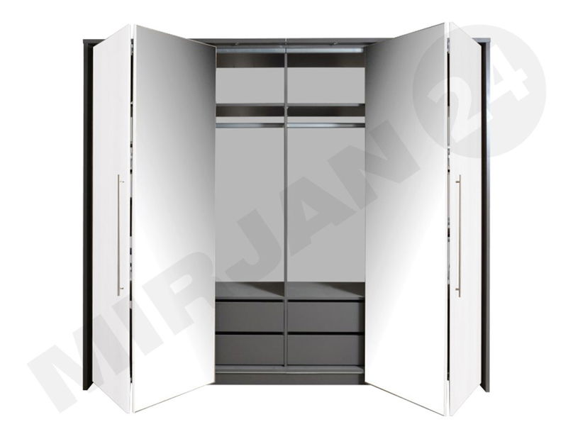 Ormar za garderobu Posty 255 (siva)