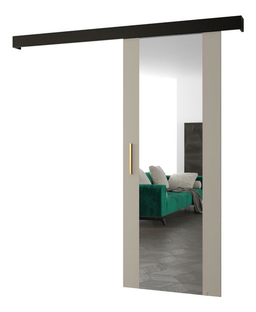 Posuvné dvere 70 cm Slavdro 2 (kašmír + čierna matná)