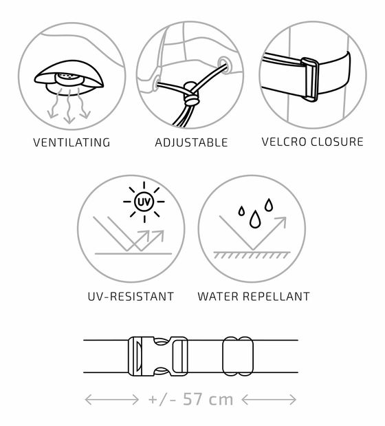 Husă pentru mobilier de grădină Lvasalia 7 (negru)