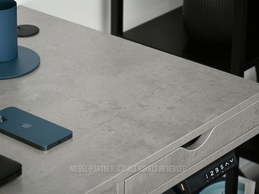 PC asztal Osto 140 (beton + fehér)