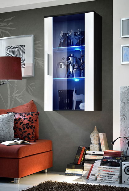 Vitrína na stenu Naomi 24 ZW N2 (s osvetlením)