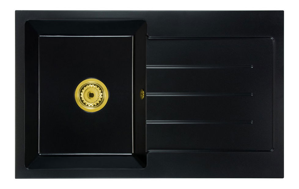 Kuhinjski sudoper Ruxom (crna) (bez otvora za bateriju) (D)