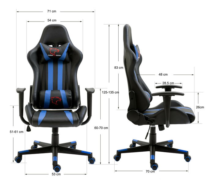 Scaun de birou/ gaming Farhana (roșu)