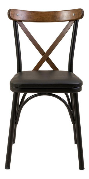 Set mobilier sufragerie Duvasa 25 (negru) (pentru 4 persoane)