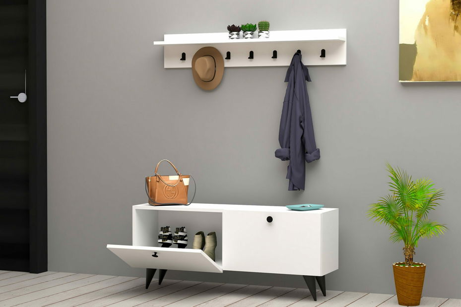 Predsieňová zostava Rumal (biela)