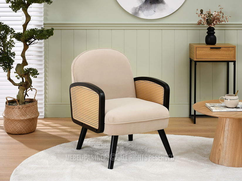 Fotelja Will (bež + crna)