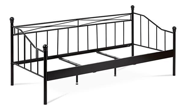 Pat metalic 90x200 Bakarissa (negru mat)