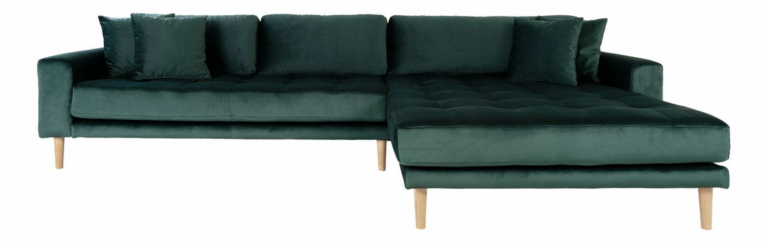 Rohová sedacia súprava (P) Lvaveriaora (zelená)