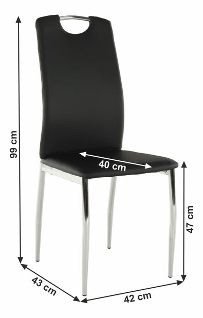 Blagovaonska stolica Eglish (crna) 