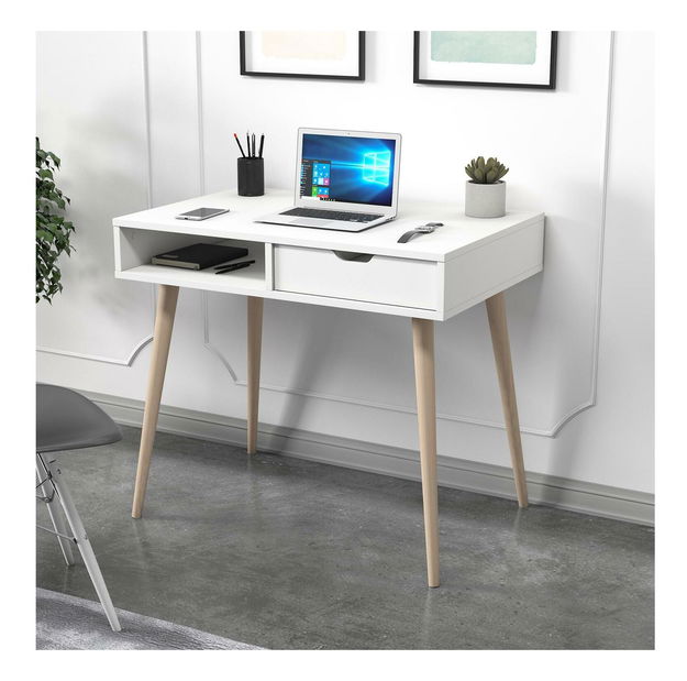 Masă PC Asir Ofera (alb)