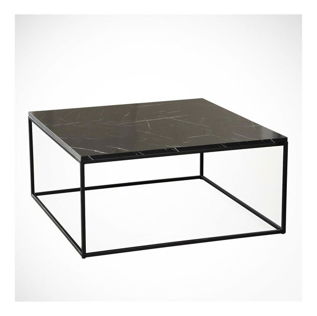 Dohányzóasztal Poline (fekete + fehér)