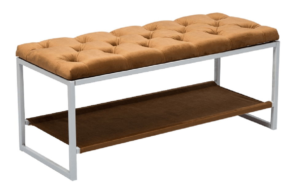 Dizajnová lavica, taburetyá biely LAVICA 