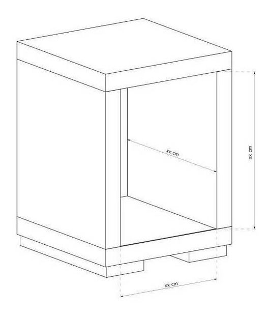 Nočný stolík Vega 11 (dub santana svetlý)