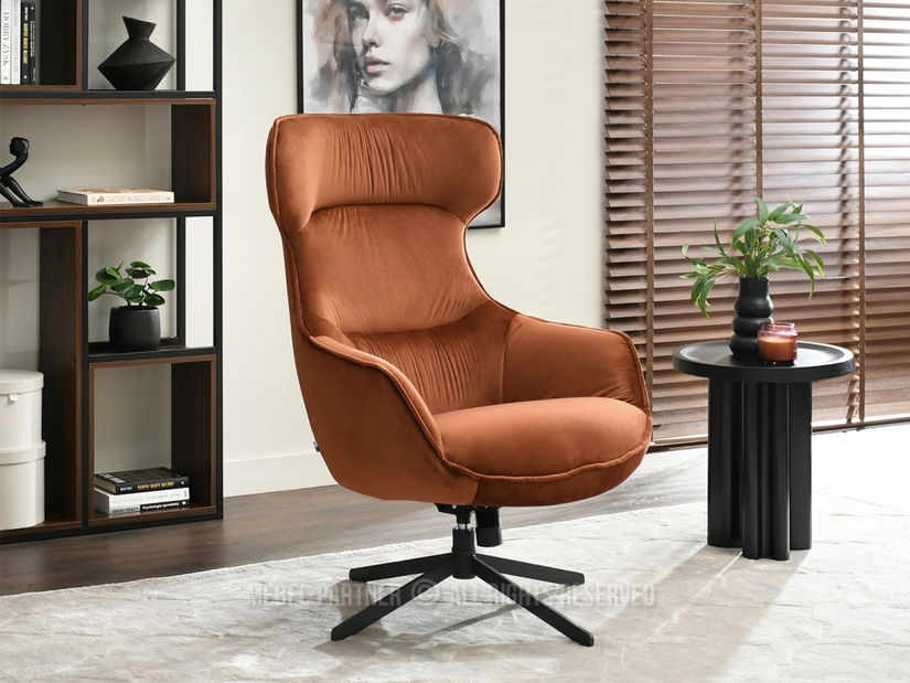 Relaxačné kreslo Orbitek (čierna)