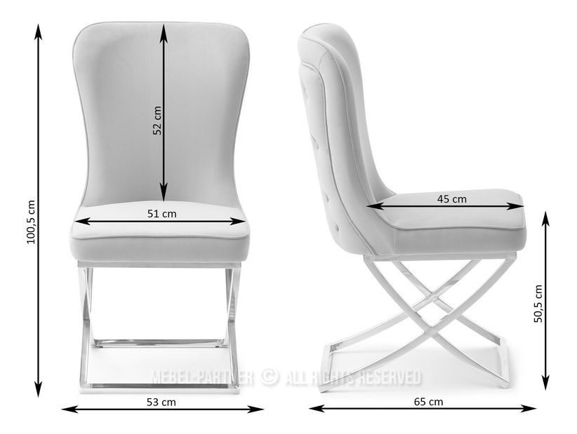 Scaun sufragerie Norsar (bej + auriu)