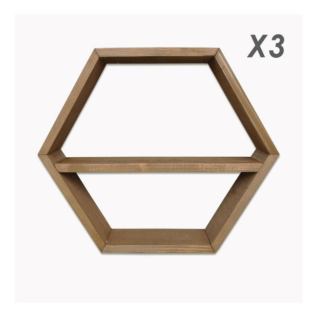 Set polica (6 kom.) Baboma 23 (orah)