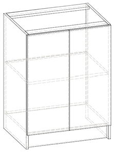 Dulap inferior de bucătărie Lenna LV-11 (sonoma deschis)