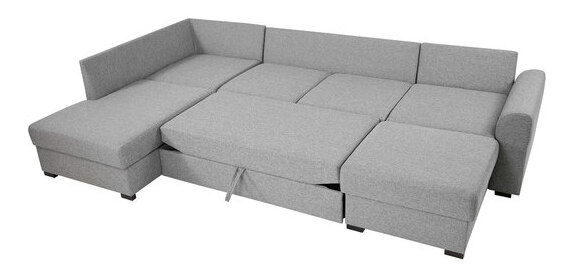 Rohová sedacia súprava Jakarta (sivá + čierna) *bazar