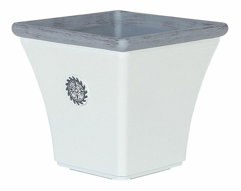 Ghiveci ESTANCIA 31x32x32 cm (ceramică) (alb)