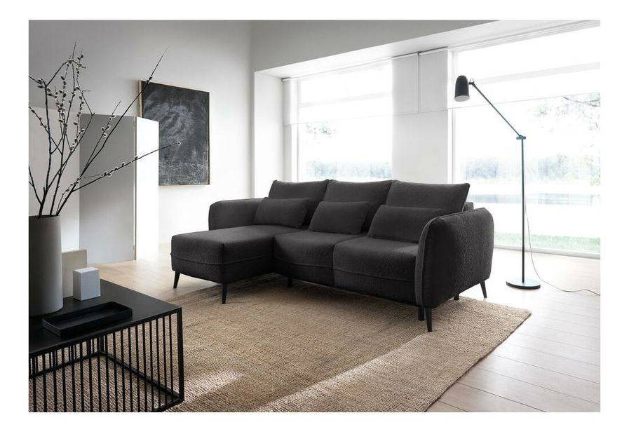 Colțar Eilish (S) (gri + negru)