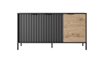 Dulap Rastafa 3D (Stejar artisan + Negru)