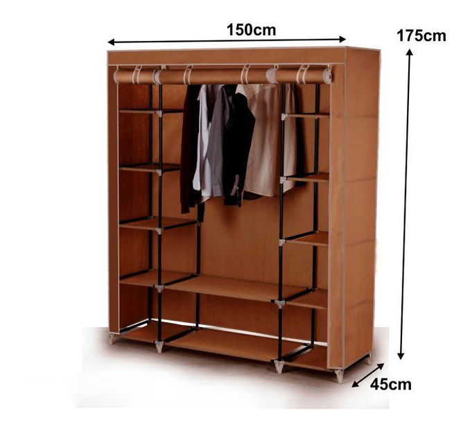 Gardrób rendszerező Metin (barna) *kiárusítás