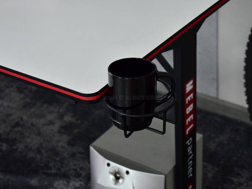 PC stolík Matts 160 (biela + čierna)