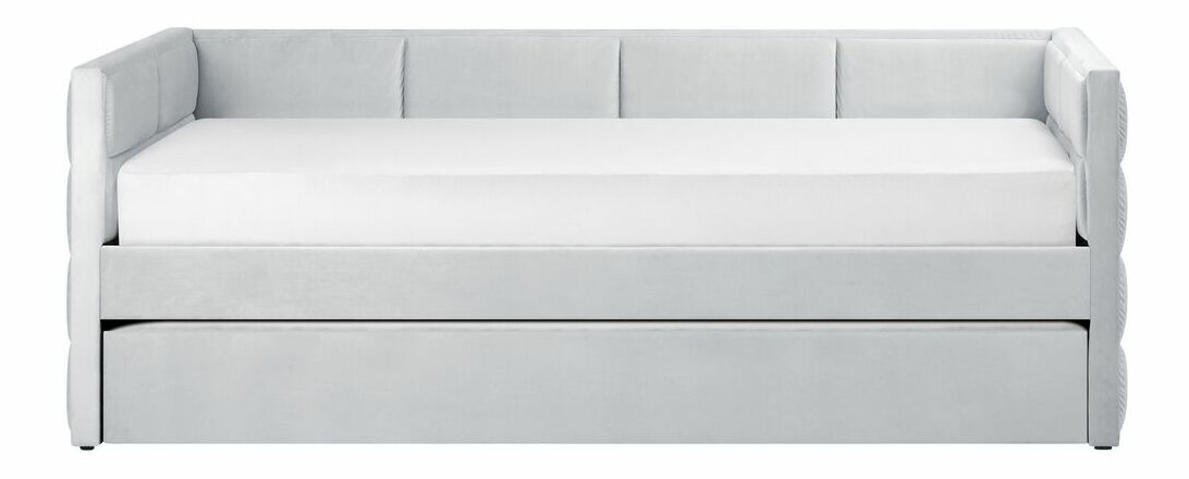 Jednolôžková posteľ 200 x 90 cm Chaza (sivá)