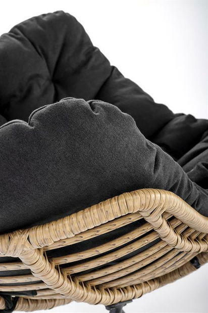 Fotel Whiea (fekete)