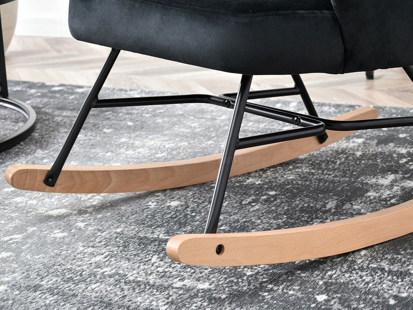 Kreslo Florida (čierna + buk čierny)