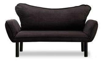 Canapea extensibilă 2-locuri Chatty (negru)