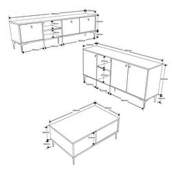 Set mobilier living Asir Sety 86