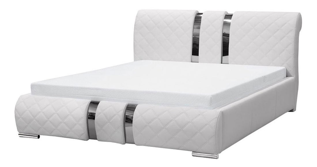 Pat matrimonial 180 cm Linoria Maxi (alb)