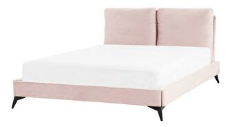 Manželská posteľ 140 cm Mellody (ružová)