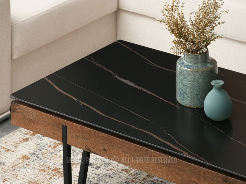 Konferenčný stolík Diego (orech + čierna)