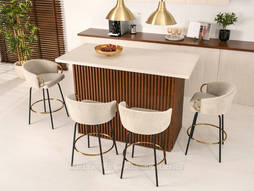 Scaun Carma H (crem + negru)