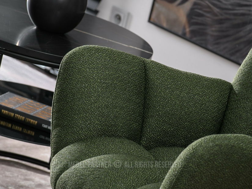 Fotoliu Kikino X (verde + negru)