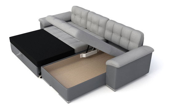 Sarokkanapé garnitúra Dante (világos szürke)