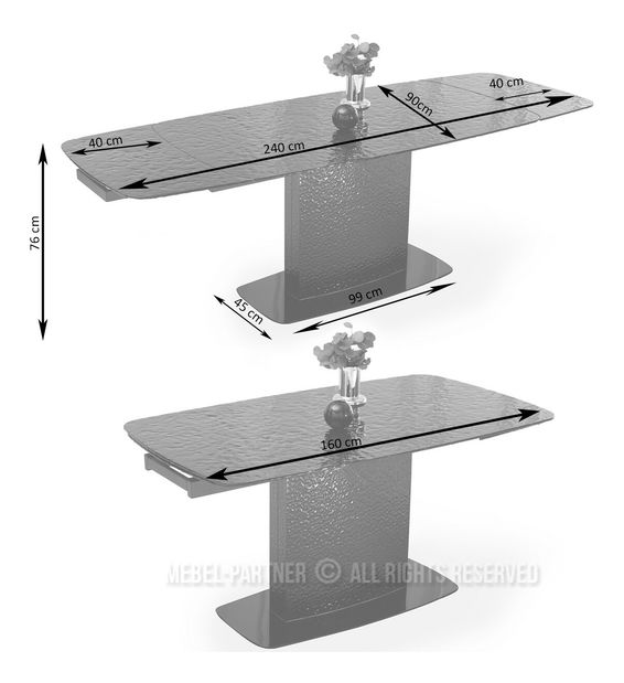 Masă sufragerie Jocosos (negru)