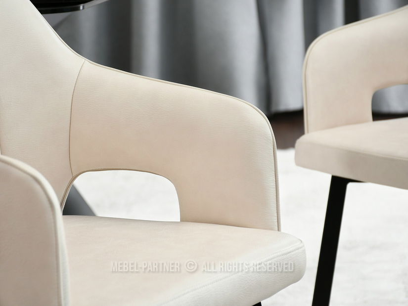 Stolica Carl (krem + crna)