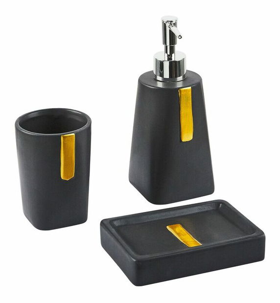 Kúpeľňové doplnky Sebestyen (čierna) 