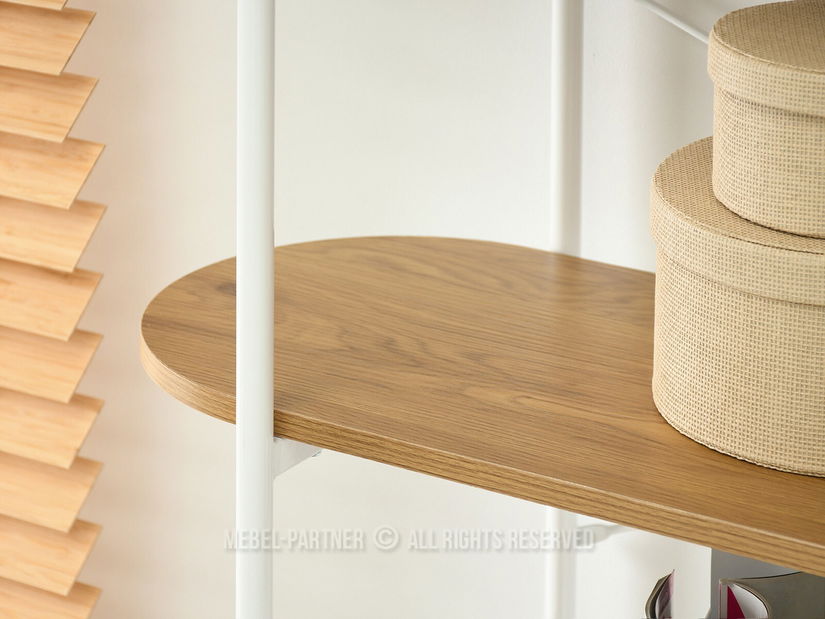 Regál Linde (tölgy + fehér)