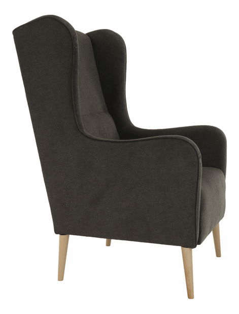 Kreslo ušiak Brius (hnedá)