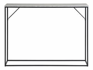 Konzolový stolík Vistalia 16 (čierna + prírodná)