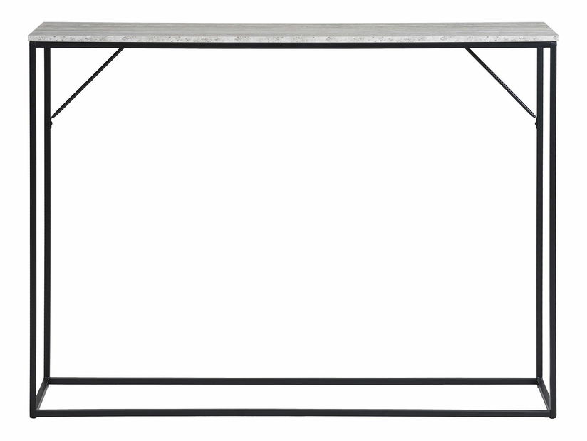 Konzolový stolík Vistalia 16 (čierna + prírodná)