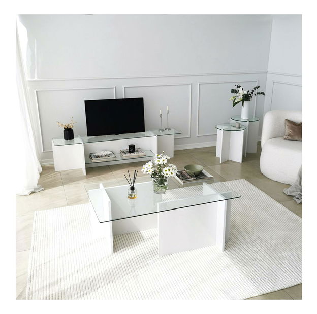 TV asztal Dosada (fehér) 