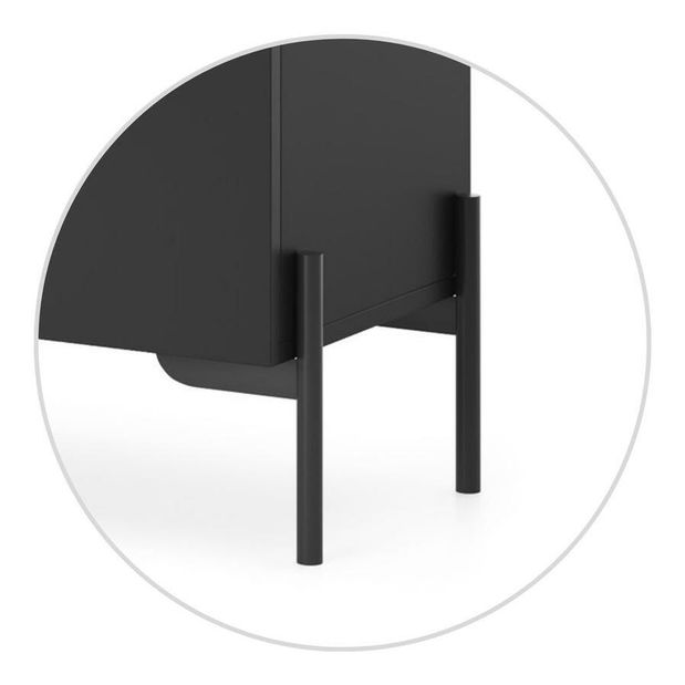 Ormarić Lamellito L2 (crna + hrast)