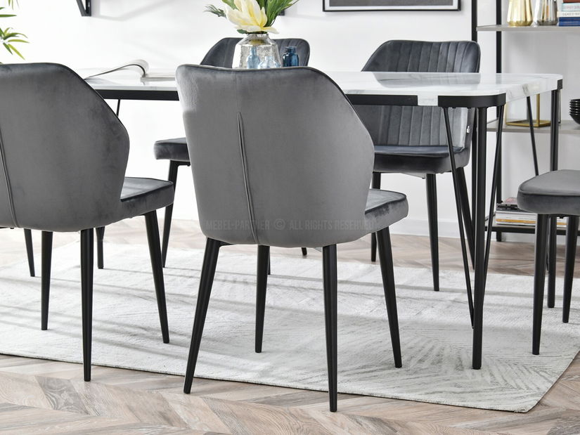 Scaun Greta K (gri + negru)